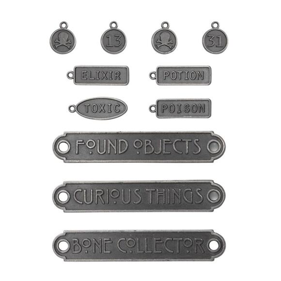 Tim Holtz idea-ology Halloween Word Plaques + Tags TH94438 - Picture 2 of 2